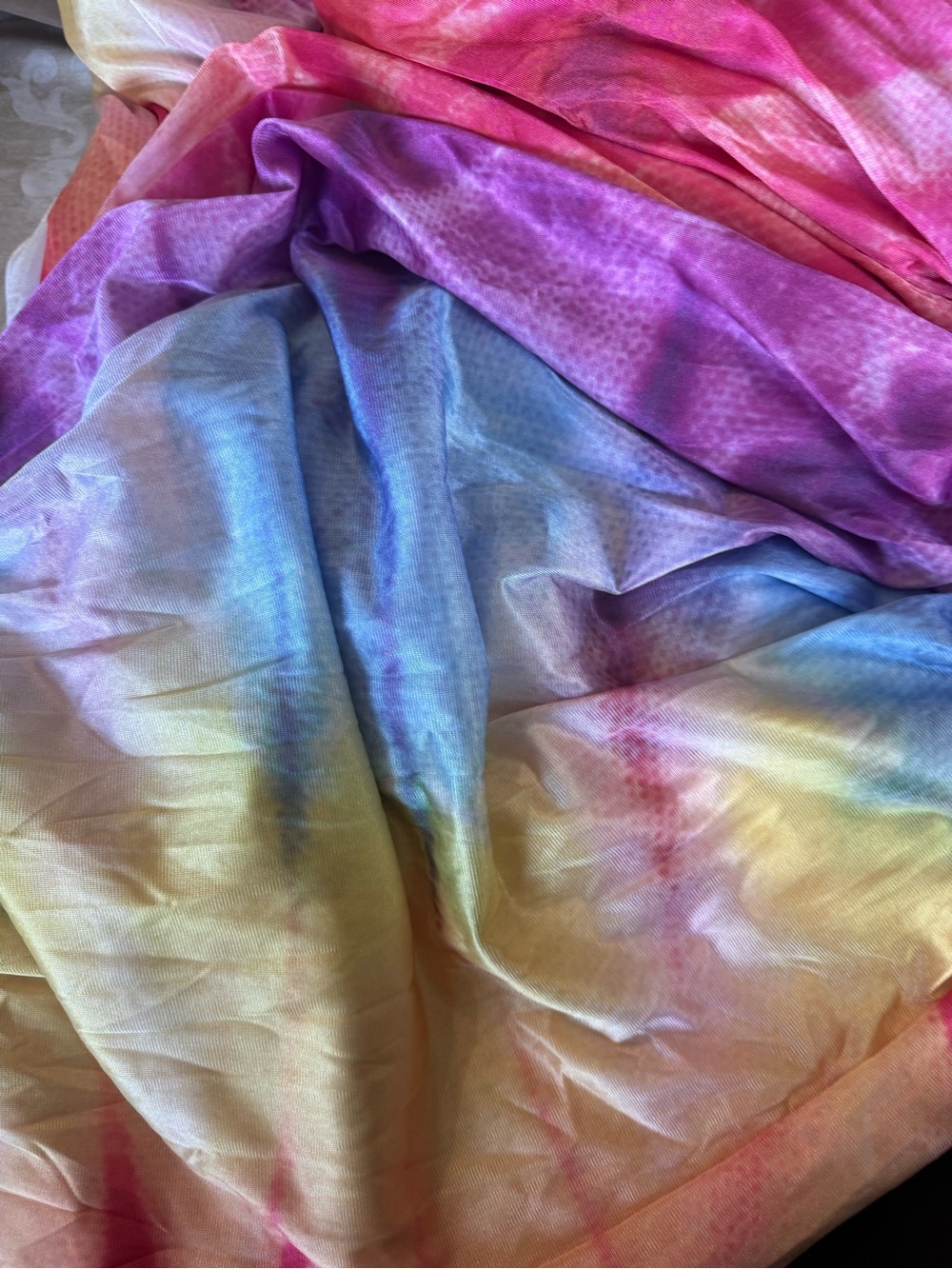 Uplift Active Tie Dye Rainbow Aerial Silks (12 Yards)